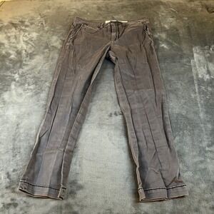 Anthropologie Chino Slim Pants Casual Everyday Wear Ankle Gray Womens Size 26